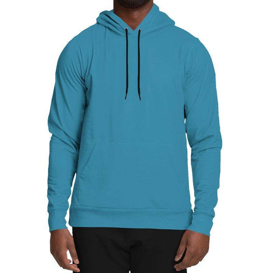 Medium-Dark Medium Cyan Hoodie (BC2-ME-MD) - Man Front