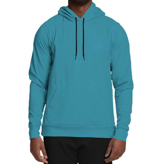 Medium-Dark Medium Cyan Hoodie (BC3-ME-MD) - Man Front