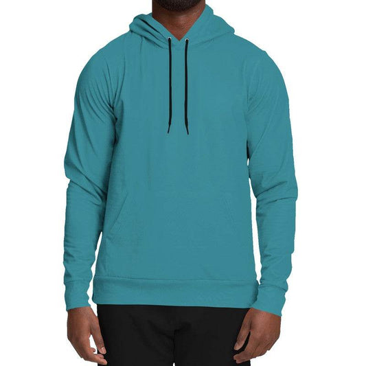 Medium-Dark Medium Cyan Hoodie (C-ME-MD) - Man Front
