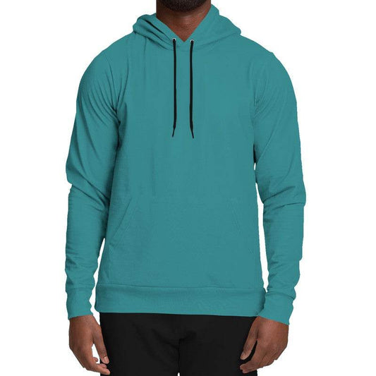 Medium-Dark Medium Cyan Hoodie (CBG1-ME-MD) - Man Front
