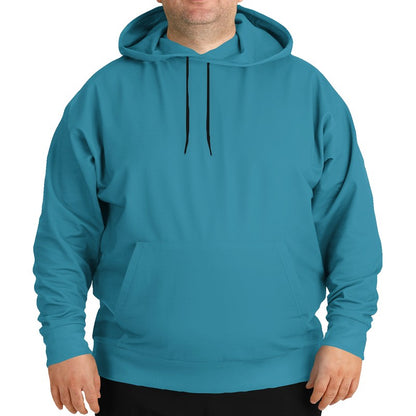 Medium-Dark Medium Cyan Hoodie PLUS (BC3-ME-MD) - Man Front PLUS