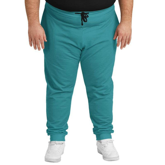 Medium-Dark Medium Cyan Joggers PLUS (CBG1-ME-MD) - Man Front PLUS