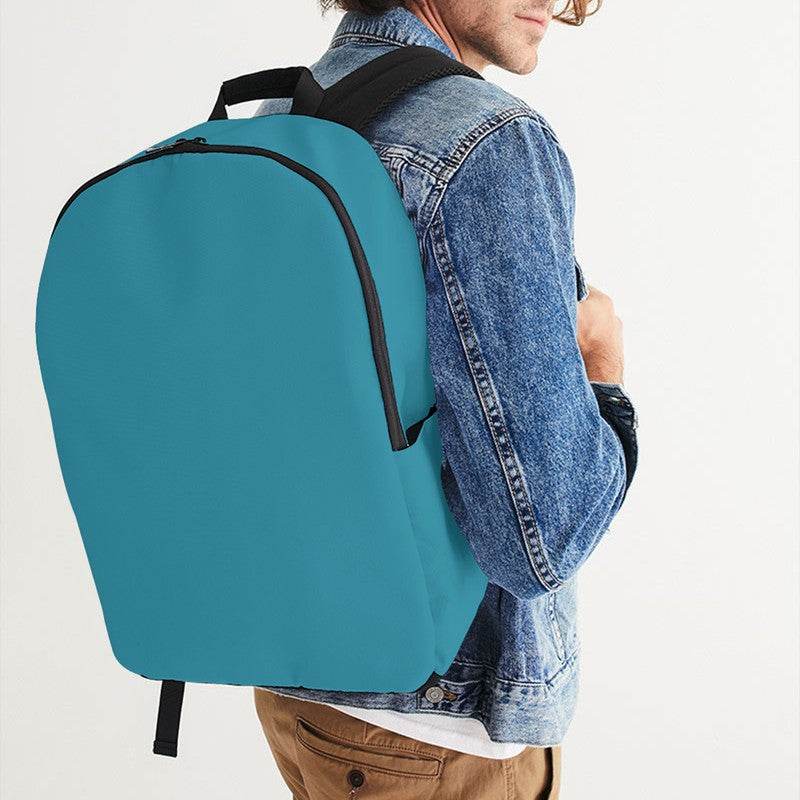 Medium-Dark Medium Cyan Waterproof Backpack (BC3-ME-MD) - Man CloseUp