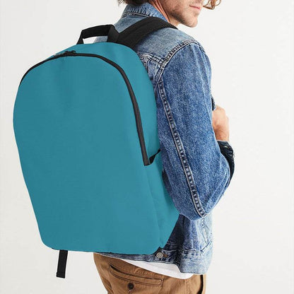 Medium-Dark Medium Cyan Waterproof Backpack (BC3-ME-MD) - Man CloseUp