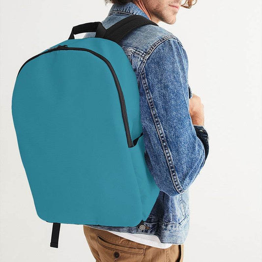 Medium-Dark Medium Cyan Waterproof Backpack (BC3-ME-MD) - Man CloseUp