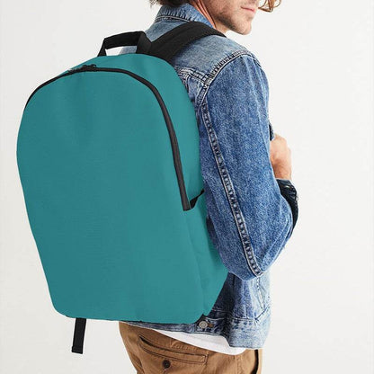 Medium-Dark Medium Cyan Waterproof Backpack (CBG1-ME-MD) - Man CloseUp