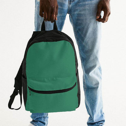 Medium-Dark Medium Green Canvas Backpack (BGG2-ME-MD) - Man Holding