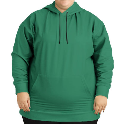Medium-Dark Medium Green Hoodie PLUS (BGG2-ME-MD) - Woman Front PLUS