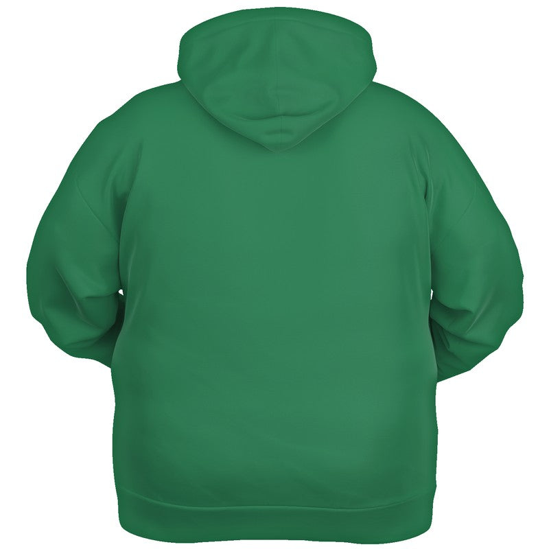 Medium-Dark Medium Green Hoodie PLUS (BGG3-ME-MD) - Ghost Back PLUS