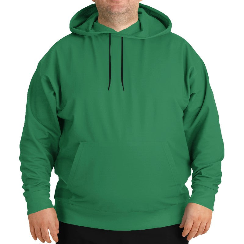 Medium-Dark Medium Green Hoodie PLUS (BGG3-ME-MD) - Man Front PLUS