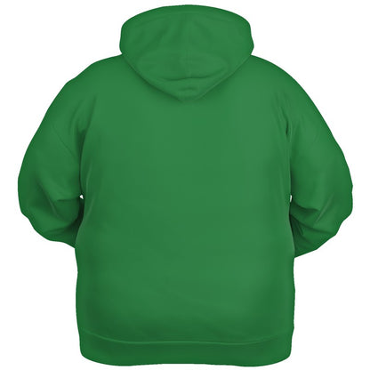 Medium-Dark Medium Green Hoodie PLUS (G-ME-MD) - Ghost Back PLUS