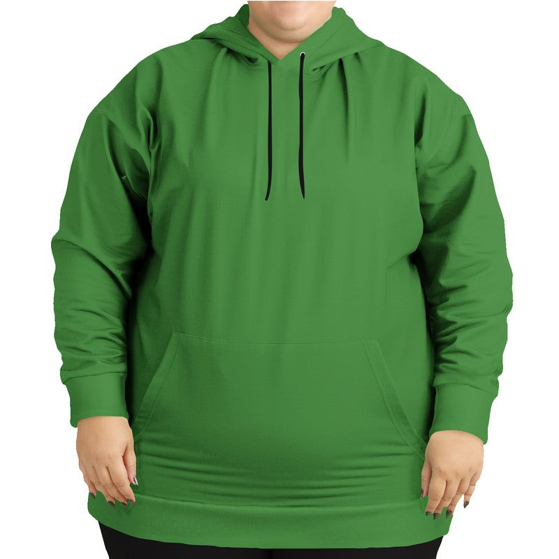 Medium-Dark Medium Green Hoodie PLUS (GL1-ME-MD) - Woman Front PLUS