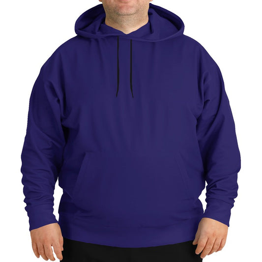 Medium-Dark Medium Indigo Hoodie PLUS (PUI2-ME-MD) - Man Front PLUS