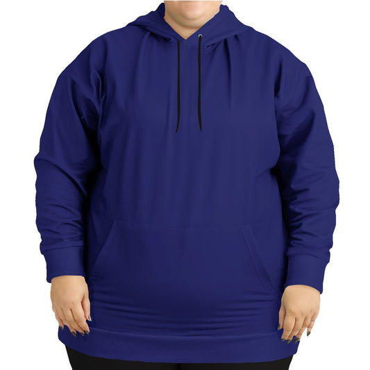Medium-Dark Medium Indigo Hoodie PLUS (PUI3-ME-MD) - Woman Front PLUS