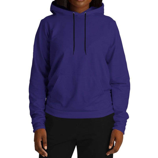 Medium-Dark Medium Indigo Hoodie (PUI2-ME-MD) - Woman Front