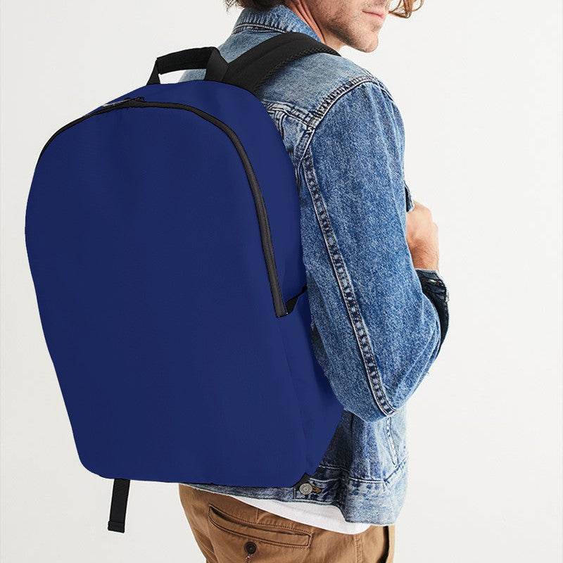Medium-Dark Medium Indigo Waterproof Backpack (I-ME-MD) - Man CloseUp