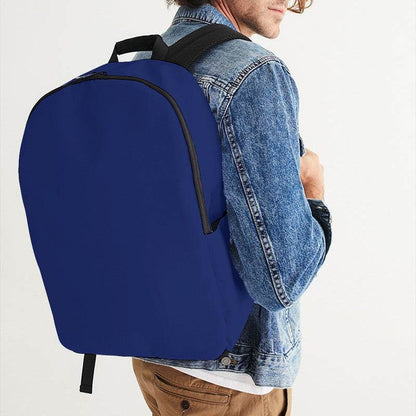 Medium-Dark Medium Indigo Waterproof Backpack (I-ME-MD) - Man CloseUp