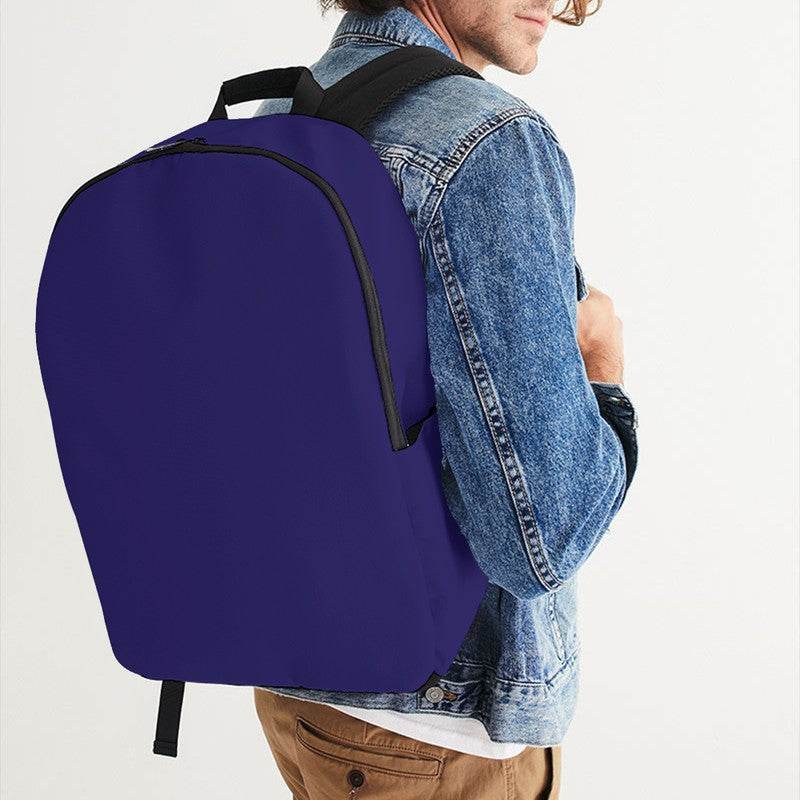 Medium-Dark Medium Indigo Waterproof Backpack (PUI2-ME-MD) - Man CloseUp