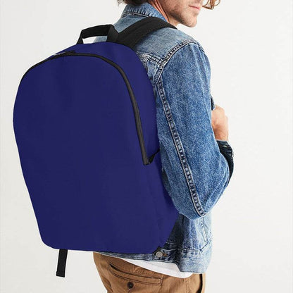 Medium-Dark Medium Indigo Waterproof Backpack (PUI3-ME-MD) - Man CloseUp