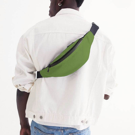 Medium-Dark Medium Lime Belt Bag (GL3-ME-MD) - Man Back
