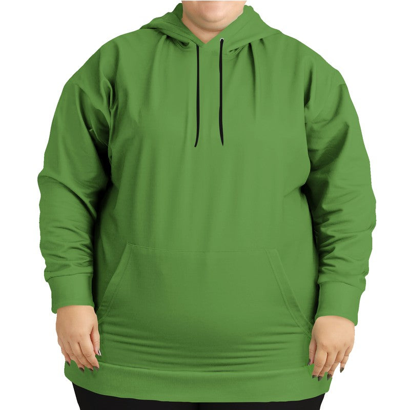 Medium-Dark Medium Lime Hoodie PLUS (GL2-ME-MD) - Woman Front PLUS