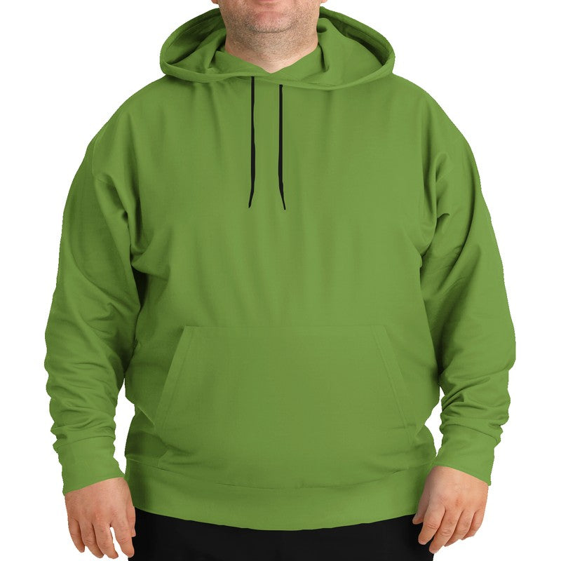 Medium-Dark Medium Lime Hoodie PLUS (GL3-ME-MD) - Man Front PLUS