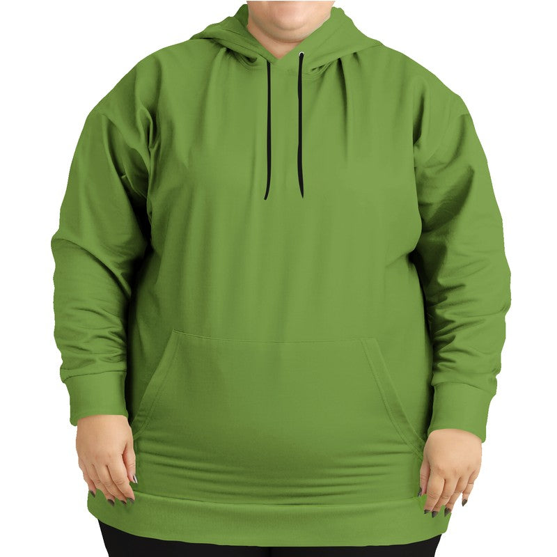 Medium-Dark Medium Lime Hoodie PLUS (GL3-ME-MD) - Woman Front PLUS