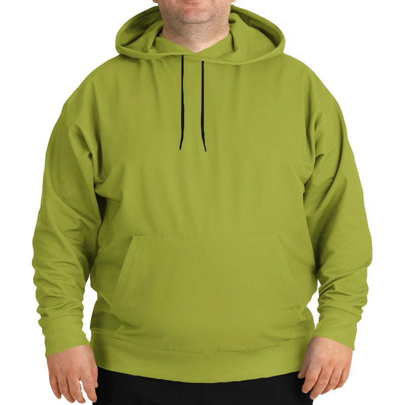 Medium-Dark Medium Lime Hoodie PLUS (LY1-ME-MD) - Man Front PLUS
