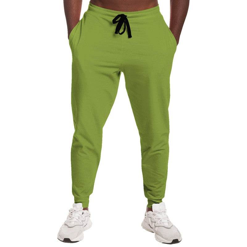 Medium-Dark Medium Lime Joggers (L-ME-MD) - Man Front
