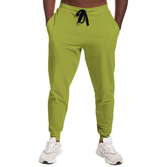 Medium-Dark Medium Lime Joggers (LY1-ME-MD) - Man Front