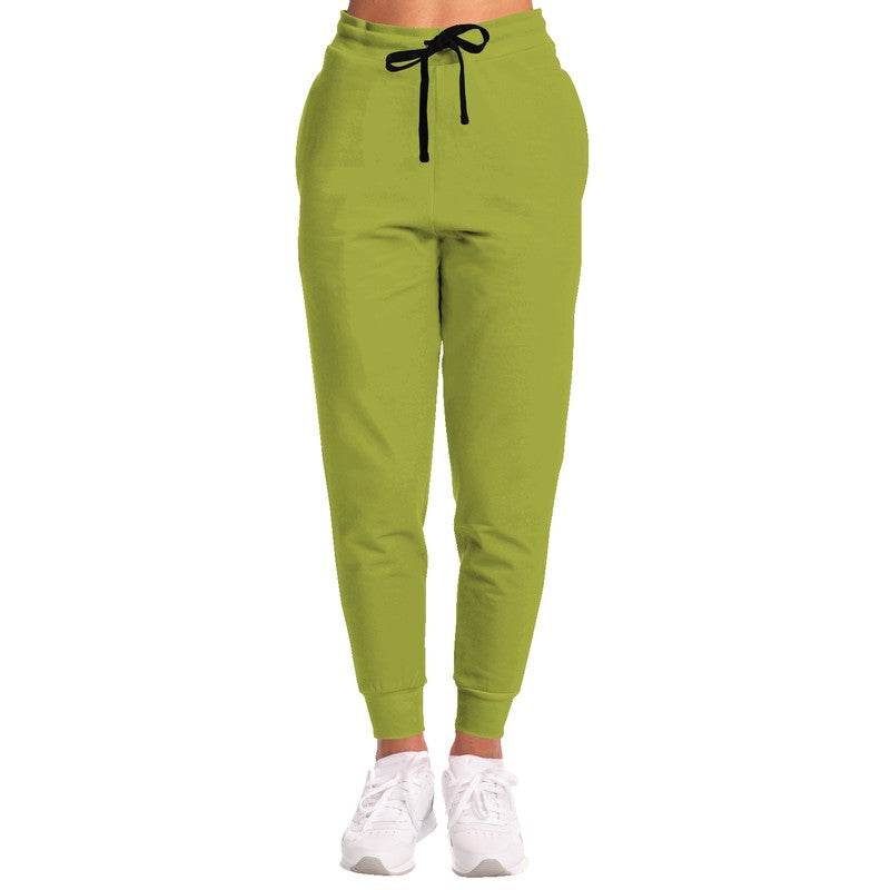 Medium-Dark Medium Lime Joggers (LY1-ME-MD) - Woman Front