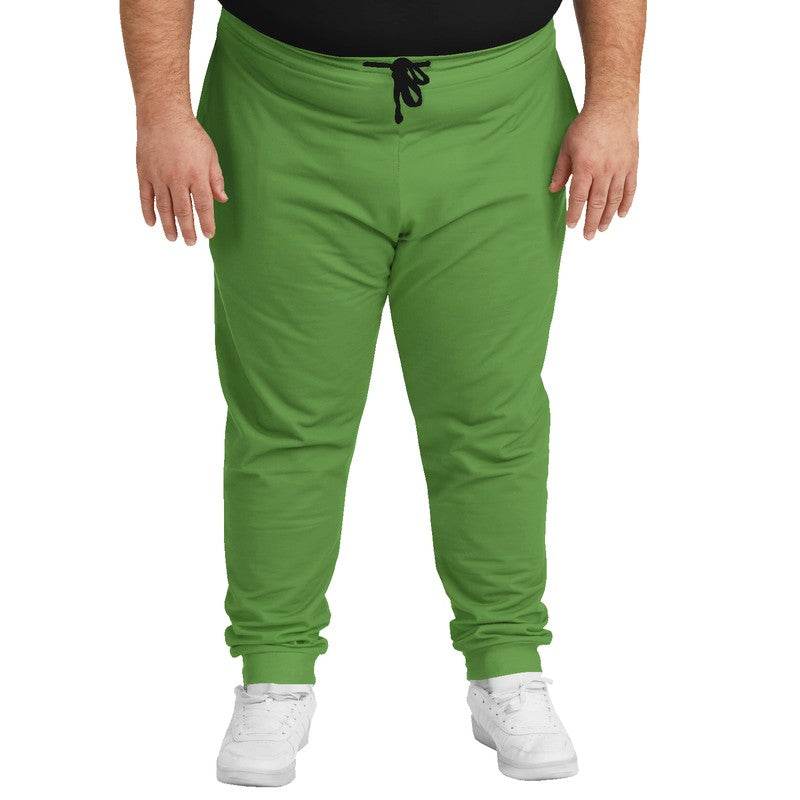 Medium-Dark Medium Lime Joggers PLUS (GL2-ME-MD) - Man Front PLUS