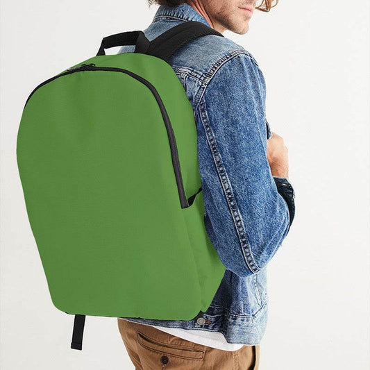 Medium-Dark Medium Lime Waterproof Backpack (GL2-ME-MD) - Man CloseUp
