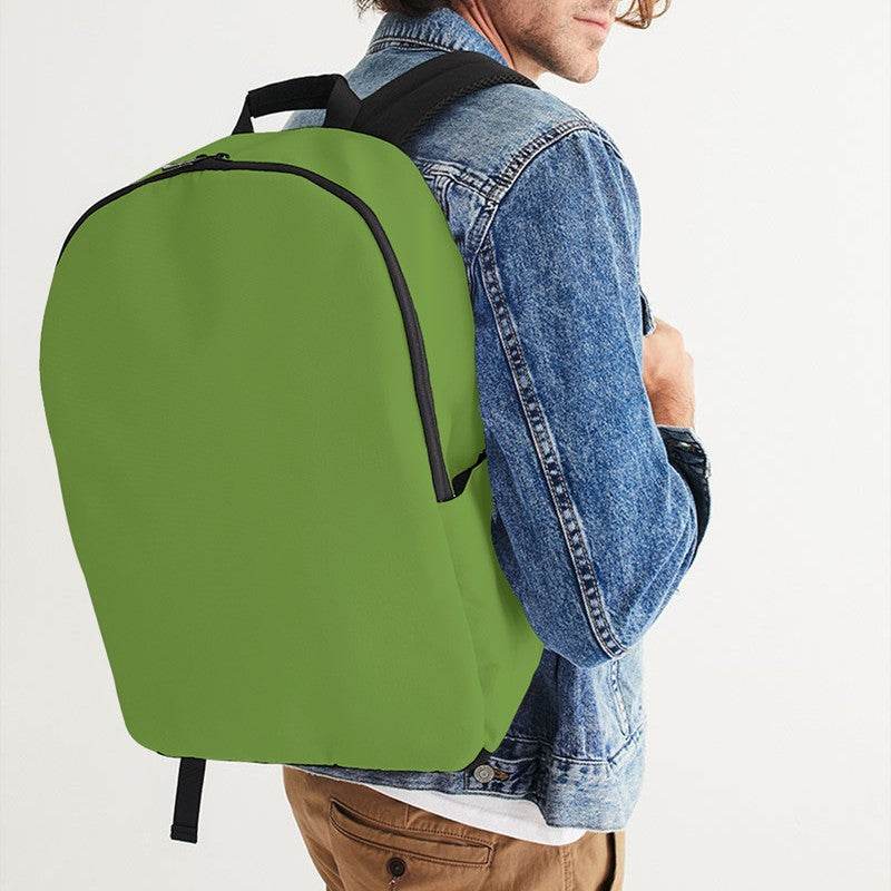 Medium-Dark Medium Lime Waterproof Backpack (GL3-ME-MD) - Man CloseUp