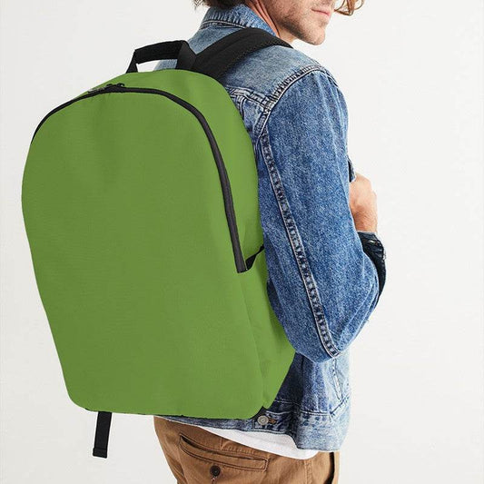Medium-Dark Medium Lime Waterproof Backpack (GL3-ME-MD) - Man CloseUp