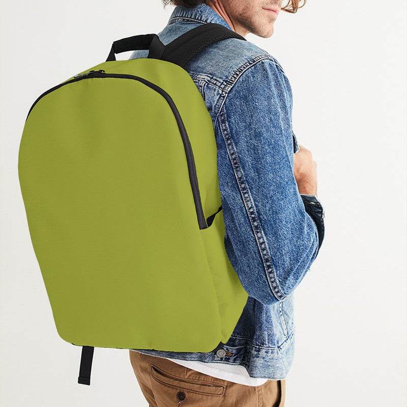 Medium-Dark Medium Lime Waterproof Backpack (LY1-ME-MD) - Man CloseUp