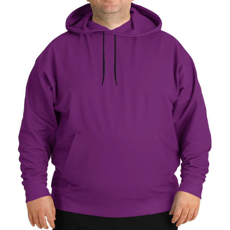 Medium-Dark Medium Magenta Hoodie PLUS (M-ME-MD) - Man Front PLUS