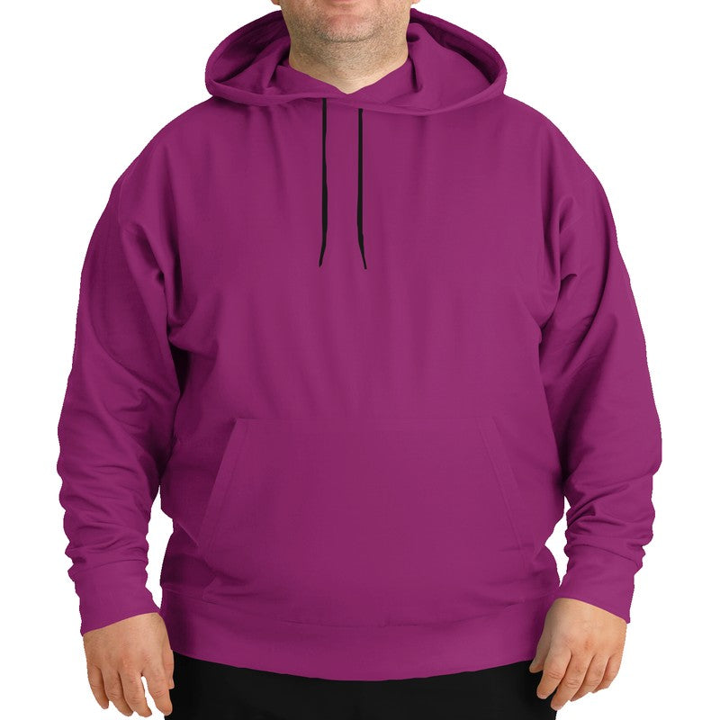 Medium-Dark Medium Magenta Hoodie PLUS (PIM2-ME-MD) - Man Front PLUS
