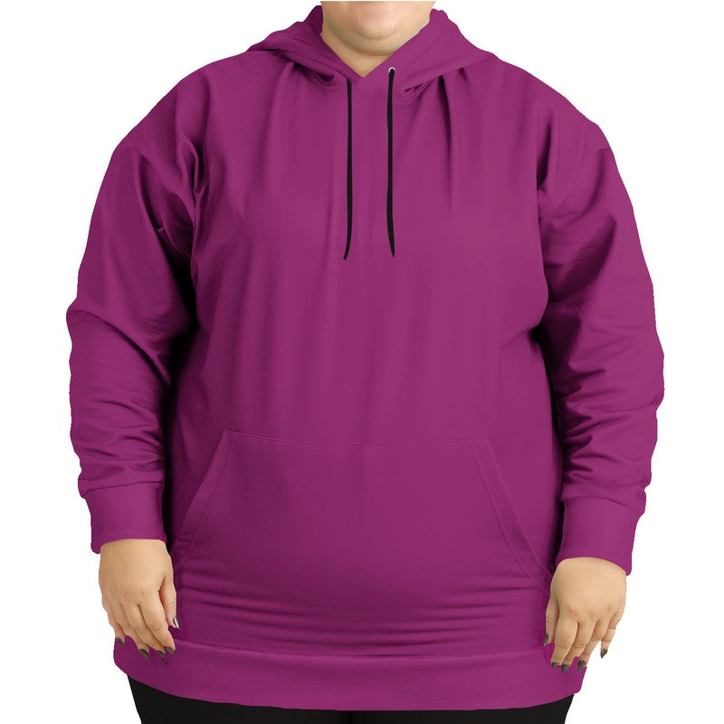 Medium-Dark Medium Magenta Hoodie PLUS (PIM2-ME-MD) - Woman Front PLUS
