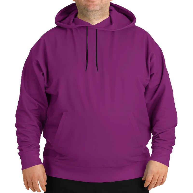 Medium-Dark Medium Magenta Hoodie PLUS (PIM3-ME-MD) - Man Front PLUS