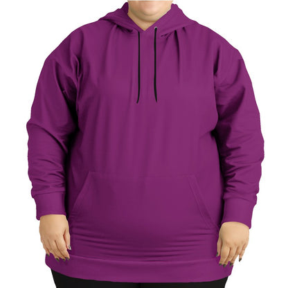 Medium-Dark Medium Magenta Hoodie PLUS (PIM3-ME-MD) - Woman Front PLUS