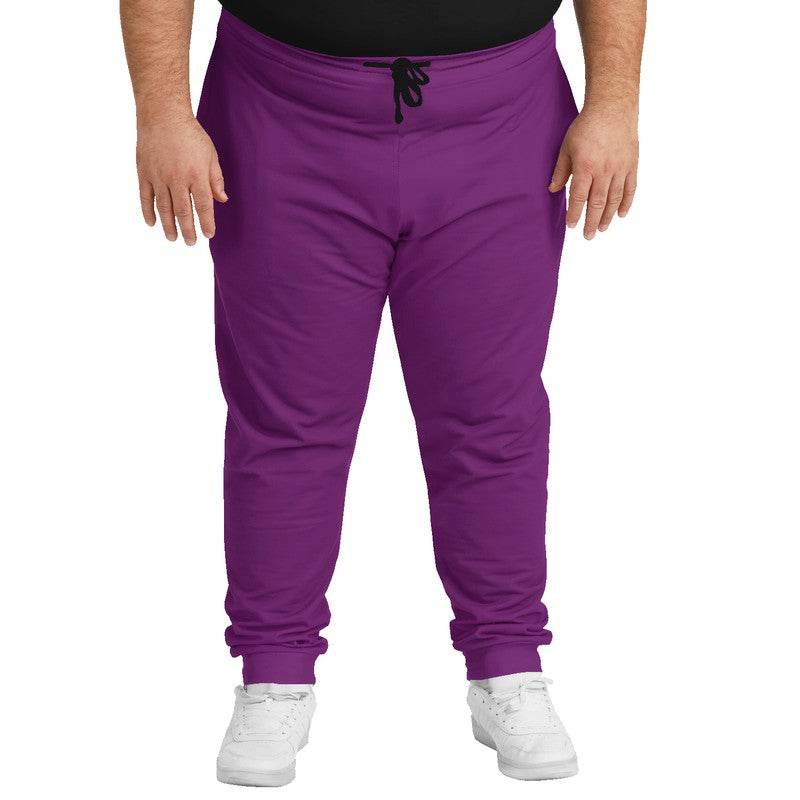 Medium-Dark Medium Magenta Joggers PLUS (M-ME-MD) - Man Front PLUS