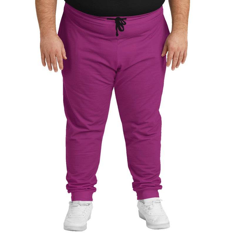 Medium-Dark Medium Magenta Joggers PLUS (PIM2-ME-MD) - Man Front PLUS