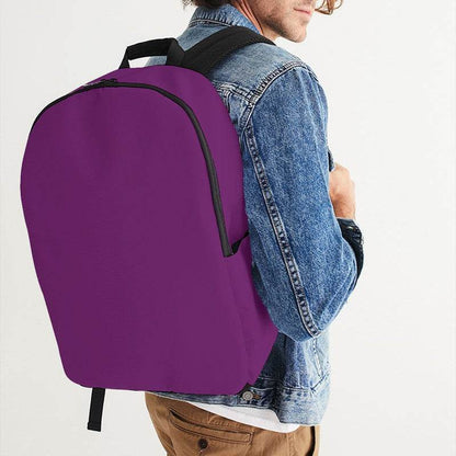 Medium-Dark Medium Magenta Waterproof Backpack (M-ME-MD) - Man CloseUp