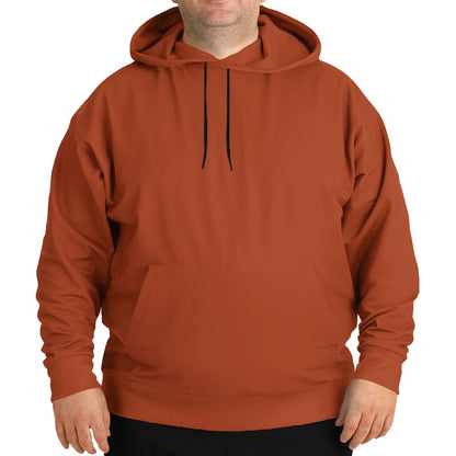 Medium-Dark Medium Orange Hoodie PLUS (OR3-ME-MD) - Man Front PLUS