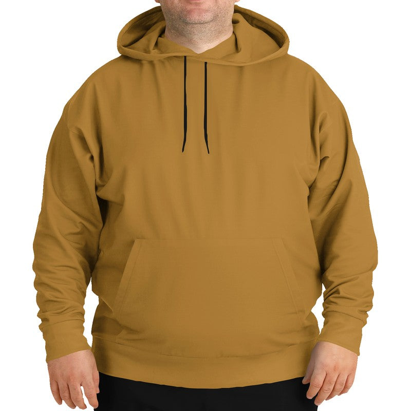 Medium-Dark Medium Orange Hoodie PLUS (YO2-ME-MD) - Man Front PLUS