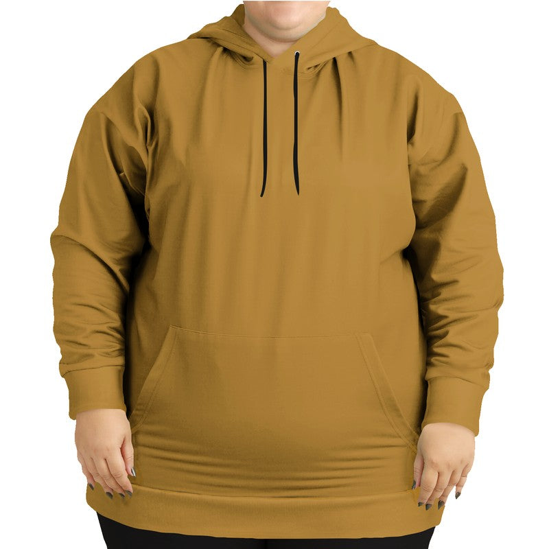 Medium-Dark Medium Orange Hoodie PLUS (YO2-ME-MD) - Woman Front PLUS