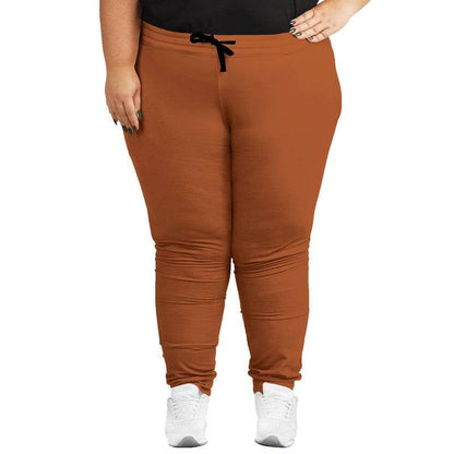 Medium-Dark Medium Orange Joggers PLUS (OR2-ME-MD) - Woman Front PLUS