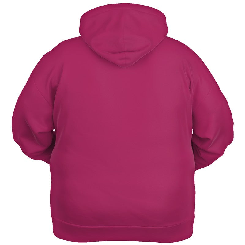Medium-Dark Medium Pink Hoodie PLUS (PI-ME-MD) - Ghost Back PLUS