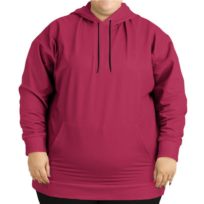 Medium-Dark Medium Pink Hoodie PLUS (RPI3-ME-MD) - Woman Front PLUS